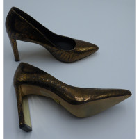 Donna Karan Pumps/Peeptoes Leather in Gold