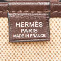 Hermès Tote Bag aus Canvas in Beige