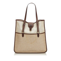 Hermès Tote Bag aus Canvas in Beige