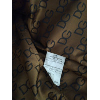 Dolce & Gabbana Jacke/Mantel aus Leder in Ocker