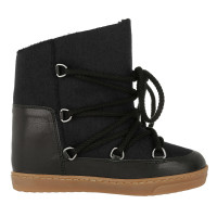 Isabel Marant Etoile Nowles Snow Boots Flannel Carry Over Anthracite