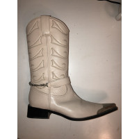 Richmond Boots Leather in Cream
