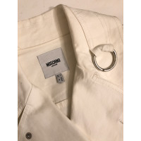 Moschino Veste/Manteau en Coton en Blanc