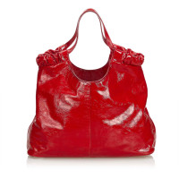 Yves Saint Laurent Tote bag Leather in Red