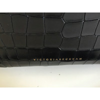 Victoria Beckham Umhängetasche aus Leder in Schwarz