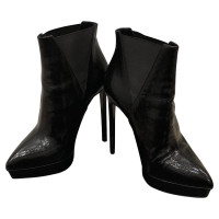 Yves Saint Laurent Tronchetto talons verni noir 15cm