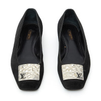 Louis Vuitton Slippers/Ballerinas Suede in Black