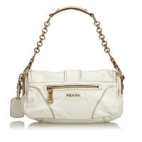 Prada Handbag Leather in White