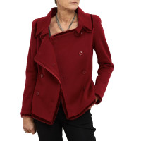 Christian Dior Jacke/Mantel aus Wolle in Rot