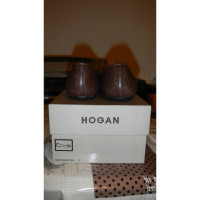 Hogan Slippers/Ballerinas Leather in Brown