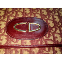 Christian Dior Handtasche aus Canvas in Bordeaux