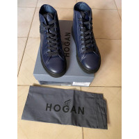 Hogan Sneakers aus Leder in Blau
