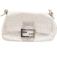 Fendi Handbag Canvas in Silvery