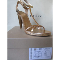 Burberry Sandals Leather in Gold