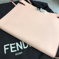 Fendi Clutch Bag Leather in Nude
