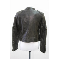 Set Jacket/Coat Leather in Green