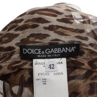 Dolce & Gabbana Top con stampa animalier