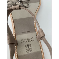 Brunello Cucinelli Sandals Leather in Beige