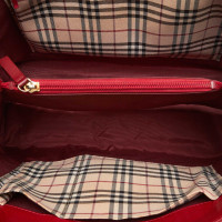 Burberry Handbag Leather in Red
