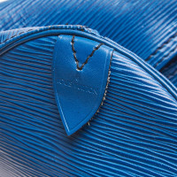Louis Vuitton Keepall 55 Leer in Blauw