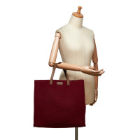 Fendi Tote Bag aus Wolle in Rot
