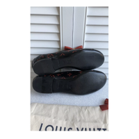 Louis Vuitton Slippers/Ballerinas Leather in Black