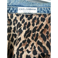 Dolce & Gabbana Jacke/Mantel aus Jeansstoff in Blau
