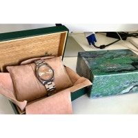 Rolex Armbanduhr aus Stahl in Grau