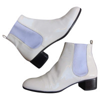 Chanel Ankle boots Patent leather in White