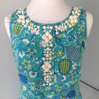 Other Designer Dress Silk in Turquoise