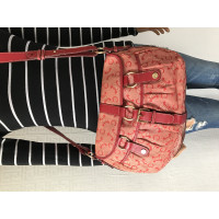Céline Handtasche aus Baumwolle in Rot