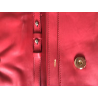 Chloé Clutch aus Leder in Rot