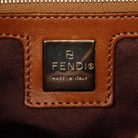 Fendi Handbag Wool in Brown