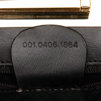Gucci Umhängetasche aus Wildleder in Schwarz