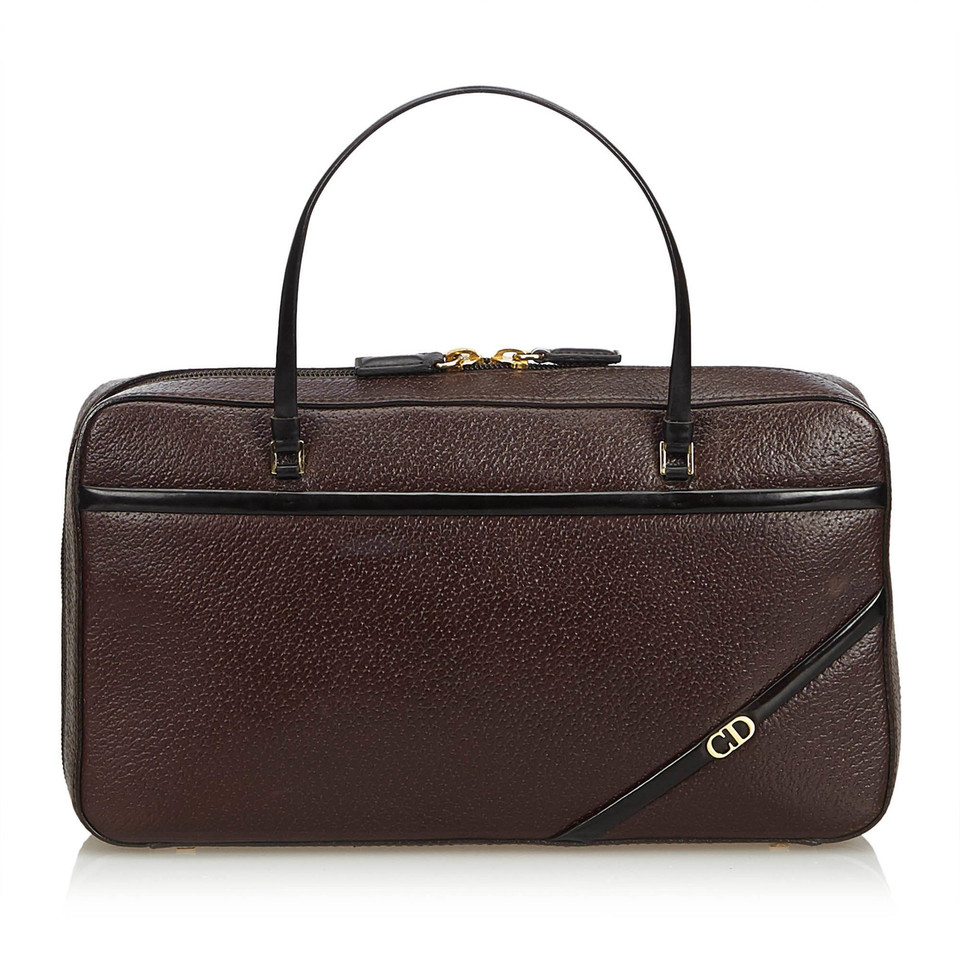 Christian Dior Handtasche aus Leder in Braun