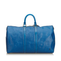 Louis Vuitton Keepall 45 in Pelle in Blu