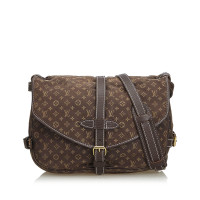 Louis Vuitton Saddle Bag Katoen in Bruin