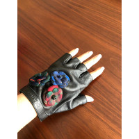 Chanel Handschuhe aus Leder in Schwarz