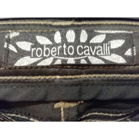 Roberto Cavalli Paire de Pantalon en Coton en Noir