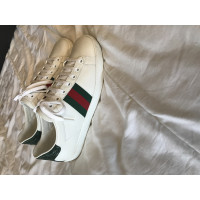 Gucci Sneaker in Pelle in Bianco