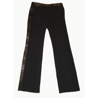 Alexander McQueen Paio di Pantaloni in Pelle in Nero