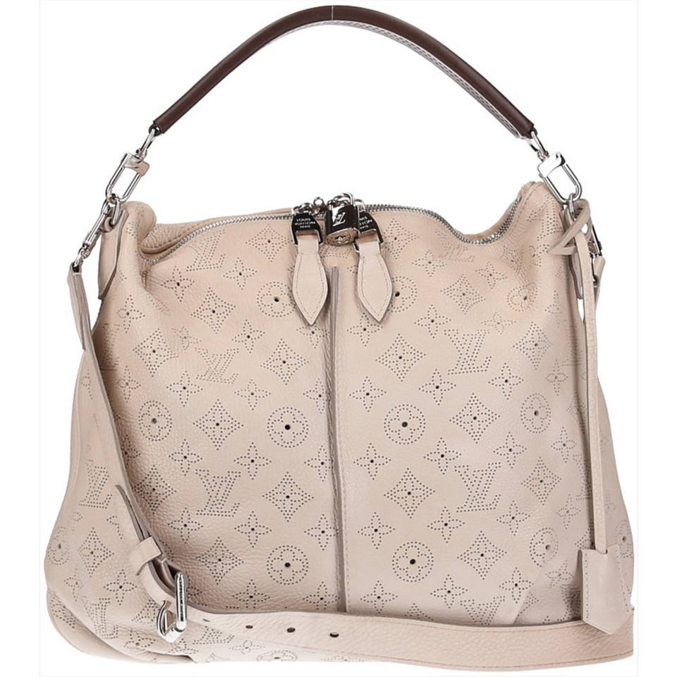 Louis Vuitton Pochette en Cuir en Crème