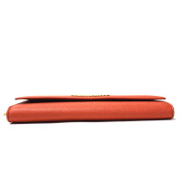 Dolce & Gabbana Clutch aus Leder in Orange