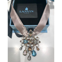 Lanvin Necklace Silvered in Beige
