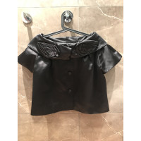 Christian Dior Jacket/Coat Silk in Black