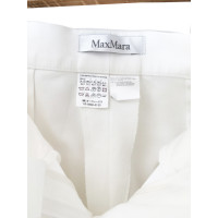 Max Mara Hose aus Baumwolle in Weiß