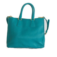 Prada Handbag Leather in Turquoise