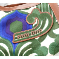 Miu Miu Handbag Canvas in Green