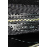 Lacoste Handtasche aus Leder in Schwarz