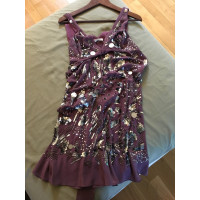 Pinko Kleid aus Seide in Violett